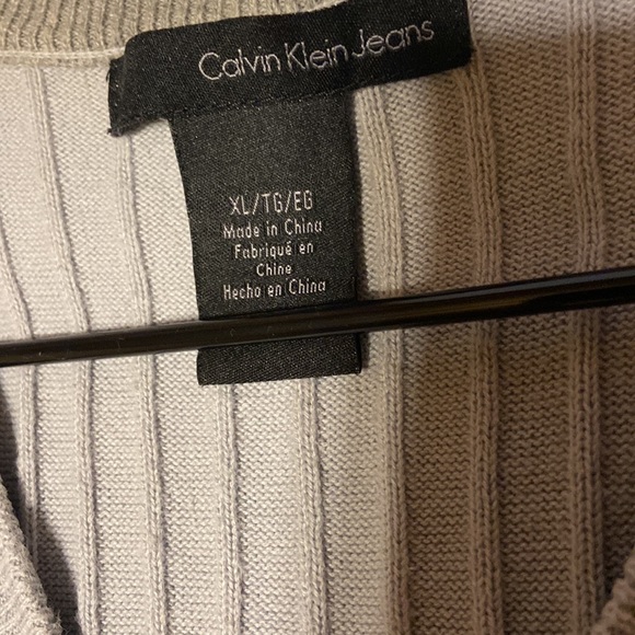 Light blue Calvin Klein sweater XL - Picture 3 of 6